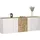 OTTO home ISEO 200 x 70 x 35 cm Weiß hochglanz / Eiche Wotan matt
