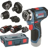 Bosch GSR 12V-15 FC Professional inkl. 2 x 2 Ah + L-Boxx 06019F6000