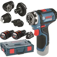 Bosch GSR 12V-15 FC Professional inkl. 2 x 2 Ah + L-Boxx 06019F6000