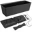 DEUBA Pflanzkasten 49 x 17 x 17 cm Anthrazit Komplettset