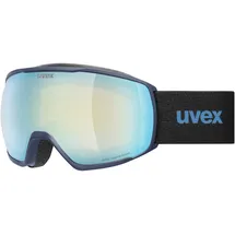 Uvex victorious FM - stylische, verspiegelte Skibrille mit Anti-Fog-Beschichtung für Damen und Herren - blue/sapphir-clear - one size