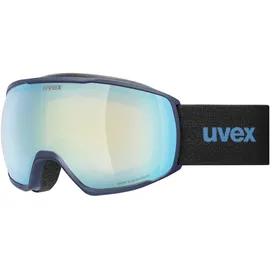 Uvex victorious FM - stylische, verspiegelte Skibrille mit Anti-Fog-Beschichtung für Damen und Herren - blue/sapphir-clear - one size