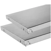 SCHULTE Regalwelt Zusatzböden verzinkt, 2er Set Stecksystem Ersatzböden 100x50