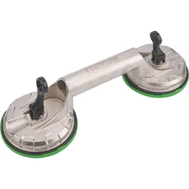 tecwerk Saugheber Aluminium 2 Köpfe 118 mm