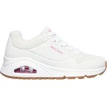 SKECHERS Uno - Stand On Air Weiß / Hot Rosa 37
