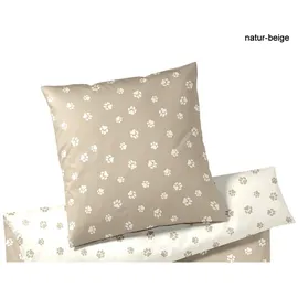 ELEGANTE Paws Tiere Beige 80 x 80 cm