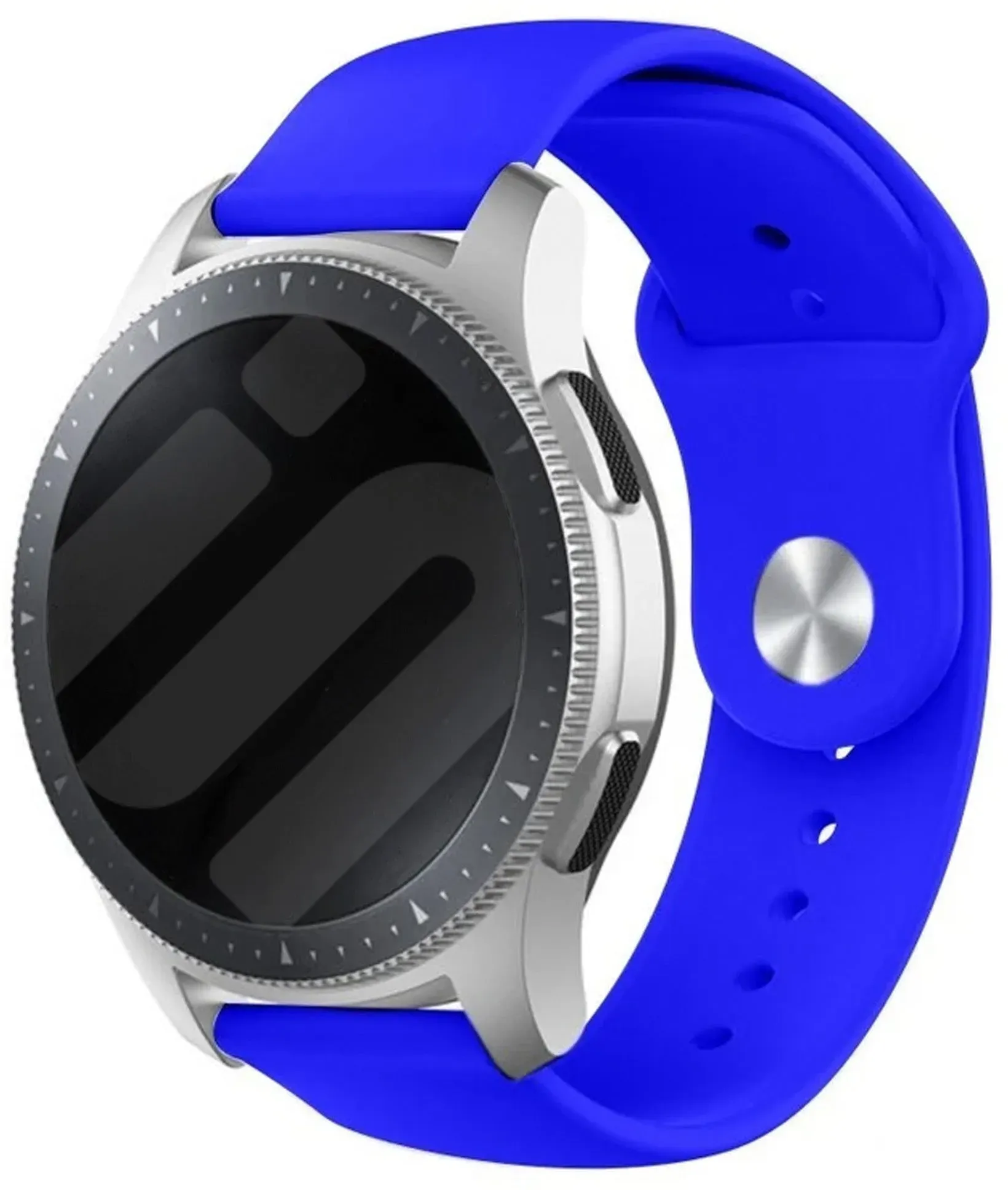 Strap-it Coros Pace 3 Armband Silikon 'Sport' für Coros Pace 3 - Blau - Druckknopf Verschluss
