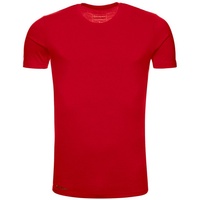 Kaipara - Merino Sportswear Rundhalsshirt Merino Shirt Herren Kurzarm Slimfit 150 (1-tlg) aus reiner Merinowolle Made in Germany rot S