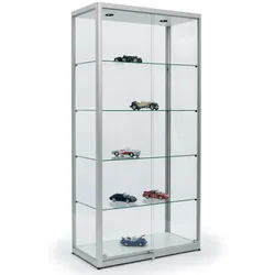 Glasvitrine für Modellautos 100 x 200 x 50 cm