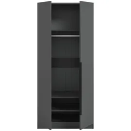 Möbel Boss Drehtürenschrank KOPENHAGEN 80 x 181 x 52 cm Anthrazit