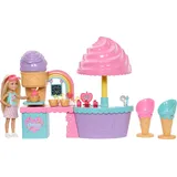 Barbie Chelsea Eisstand-Spielset mit Chelsea-Puppe (JMJ42)