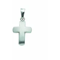 Kettenanhänger ADELIA ́S "Damen & Herren 585 Weißgold Kreuz Anhänger", silber, Schmuckanhänger, Damen, Gold Weißgold 585, Gold, Weißgold 585, Kettenanhänger, Goldschmuck für Damen & Herren
