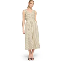 Zero Kleid Casual Streifen Cream/Brown 40