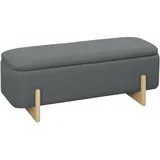 Homcom Sitzbank Dunkelgrau 111 x 44 x 44,5 cm