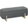 Homcom Sitzbank Dunkelgrau 111 x 44 x 44,5 cm