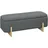 Homcom Sitzbank Dunkelgrau 111 x 44 x 44,5 cm