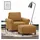 vidaXL Sessel mit Hocker Samt 50 x 62 x 60 cm Braun