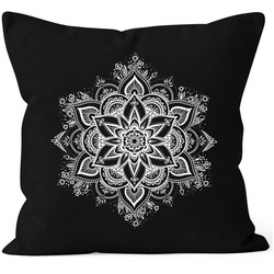 Autiga Dekokissen Kissenbezug Mandala Ornament Bohemian Boho Ethno Kissen-Hülle Deko-Kissen Autiga® schwarz