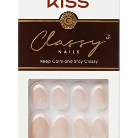 Kiss Classy Nails - weiß|hautfarben