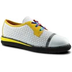 Weiße Halbschuhe Lanqier Damen Lederschuhe, 39