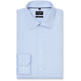 Olymp Langarmhemd No. Six Businesshemd, Kentkragen, super slim fit blau 41