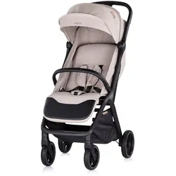 Chipolino Kinderwagen Diamond klappbar, Korb, PU-Rollen, Sonnendach, Beinstütze hellbraun