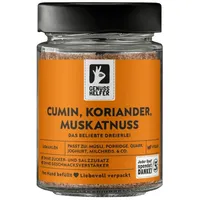 Bremer Gewürzhandel Gewürz Cumin, Koriander, Muskatnuss, im Glas, 55 g