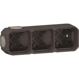 Legrand Plexo New 3-fach horizontal und vertikal, anthrazit