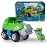 PAW Patrol Jungle Pups, Rocky Snapping Turtle Vehicle, Toy Truck with Collectible Action Figure, Kids Toys for Boys & Girls Ages 3 and Up