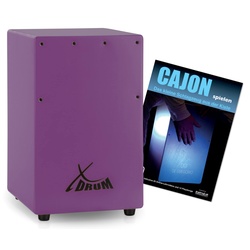 XDrum KC-37VT Kinder-Cajon Violett Set mit Schule