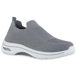 Herren Slip Ons in Grau