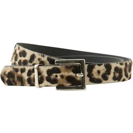 STREET ONE Damengürtel Leder beige/schwarz 100