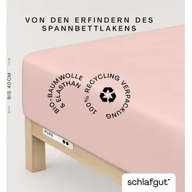 schlafgut Pure Boxspring 90 x 190 - 100 x 220 cm purple light