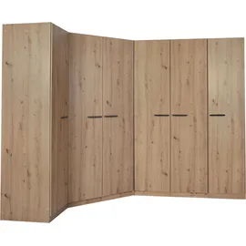 Rauch Schrank-Set RAUCH "Kleiderschrank Schrank Garderobe Wäscheschrank VANDOR", braun (eiche artisan), B:164cm H:197cm T:253cm, Holzwerkstoff, Kastenmöbel-Sets, 6-türig mit viel Stauraum, Schränke einzeln stellbar MADE IN GERMANY