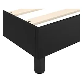 vidaXL Bettgestell Schwarz 180x200 cm Kunstleder