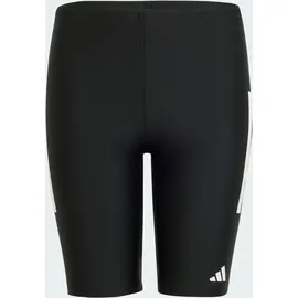 Adidas 3-Streifen Kids Jammer-Badehose SCHWARZ|WEISS 100-110cm 4-5J