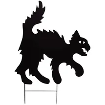 Europalms Silhouette Metall Katze 67 cm schwarz