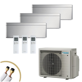 DAIKIN Stylish Klima 2xFTXA25CS + FTXA50CS | 2x2,5 + 5kW | 3x7m Leitung