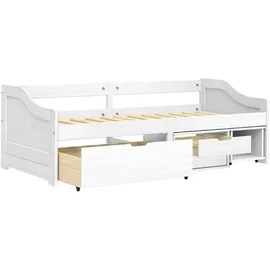 vidaXL Tagesbett mit 3 Schubladen IRUN Weiß 90x200cm Massivholz Kiefer