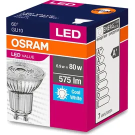 osram homelighting OSRAM LED EEK F (A - G) GU10 Reflektor 6.9 W = 80 W Neutralweiß (Ø x H) 50 mm x 50 mm 1 St.