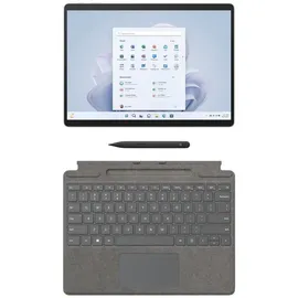 Microsoft Surface Pro 9 13.0" SQ3 8 GB RAM 128 GB SSD Wi-Fi + 5G platin für Unternehmen