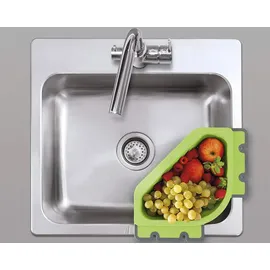Metaltex Drain-On Ecksieb Kunststoff grün