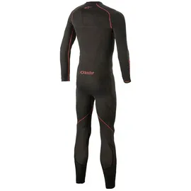 Alpinestars Ride Tech Lite Langarm-basisschicht-anzug - Black / Red - M-L