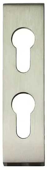 Schutzrosette für Schlösser mit 2x PZ übereinander (Ausführung: Rosette zum Aufschrauben (innen) Alu F1)