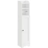 SoBuy SoBuy, Toilettenschrank, Weiß, Holzwerkstoff, 18x95x20 cm,