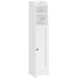 SoBuy SoBuy, Toilettenschrank, Weiß, Holzwerkstoff, 18x95x20 cm,