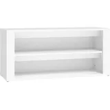 vidaXL Schuhregal Weiß 100x35x45 cm Holzwerkstoff