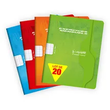 Calligraphe 20x 7000, Notizbuch 17x22 32bl séyès 70g, sortiert, 521C