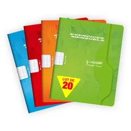 Calligraphe 20x 7000, Notizbuch 17x22 32bl séyès 70g, sortiert, 521C
