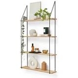 Lifa Living Hängeregal 60 x 17 x 114,5 cm Schwarz